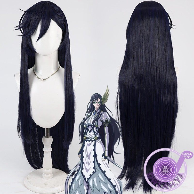 Anime Cosplay Blue Hair - Brunhilde Cosplay-Perücke, Record of Ragnarok, Marineblau,