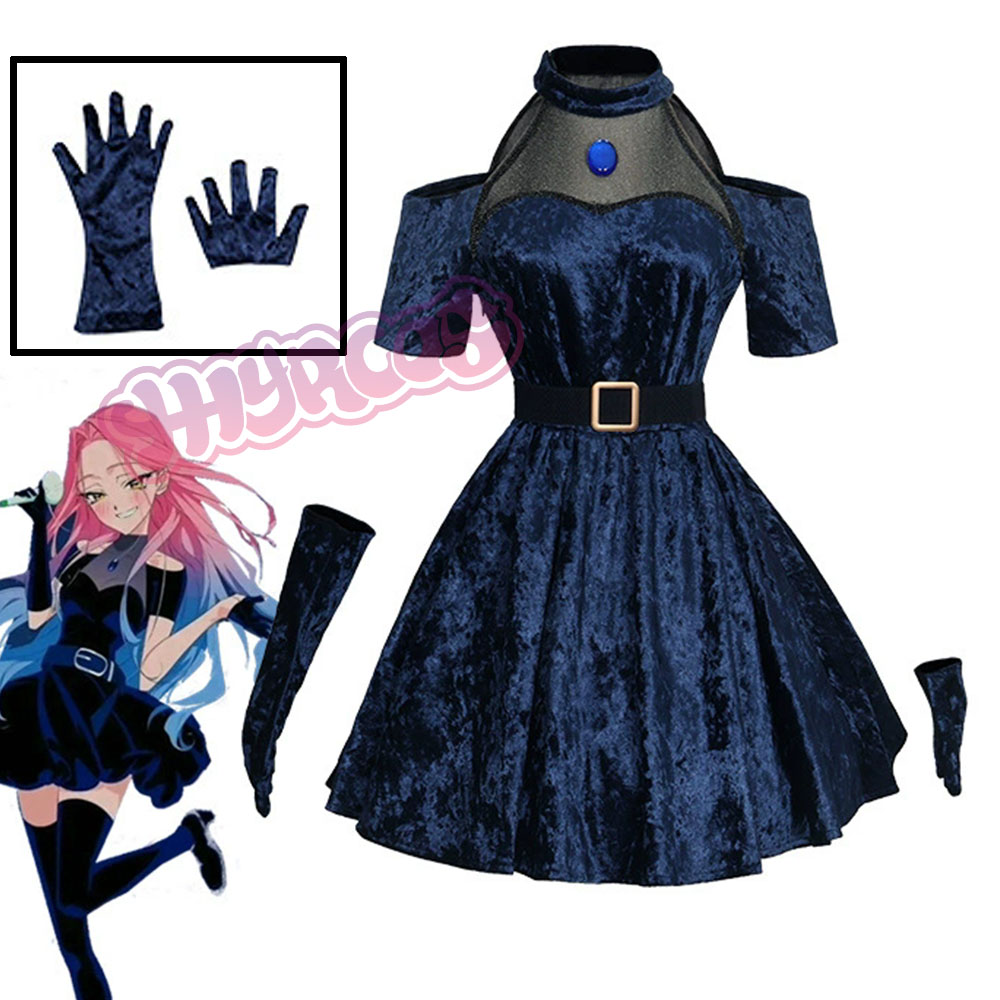 Mizi Cosplay Anime Alien Bühne – Anime Cosplay Blue Hair Bewertung und Preis