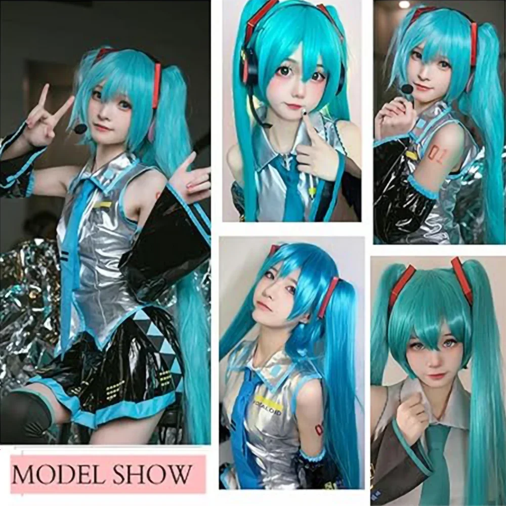 2026 Miku Cosplay Perücke 105c – Anime Cosplay Blue Hair Bewertung und Preis