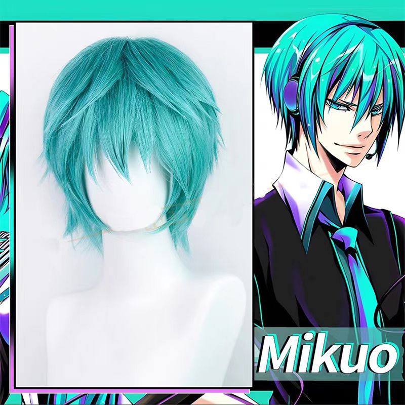 Mikuo Cosplay-Perücke, Anime M – Anime Cosplay Blue Hair Bewertung und Preis