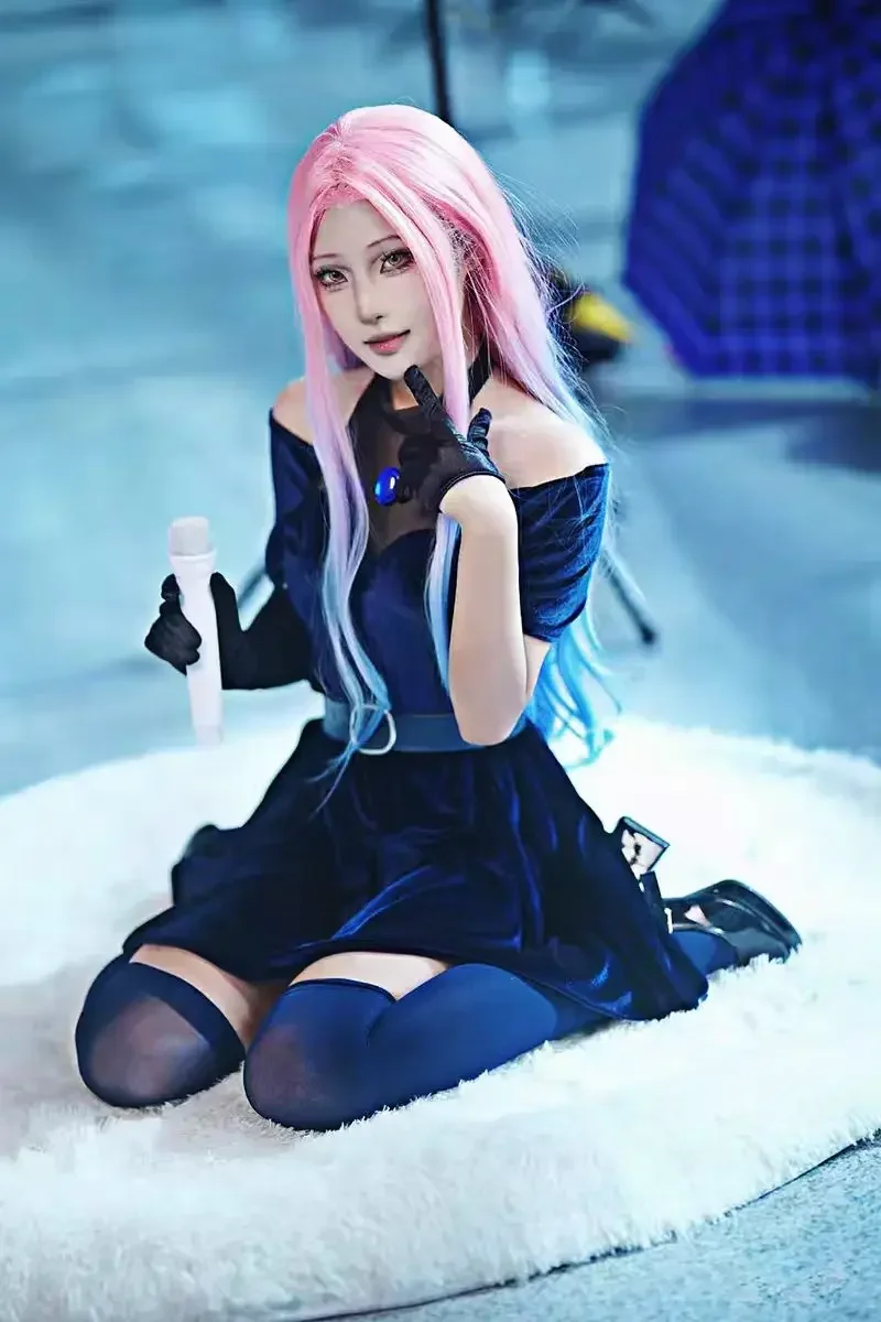 2026 Mizi Cosplay Kostüm Anime – Anime Cosplay Blue Hair Bewertung und Preis